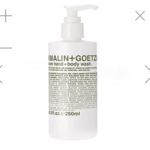 (MALIN+GOETZ) rum hand + body wash. 8.5fl oz NWT